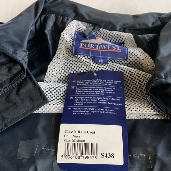 Navy Raincoat NEW WITH TAGS - Picture 6 of 7